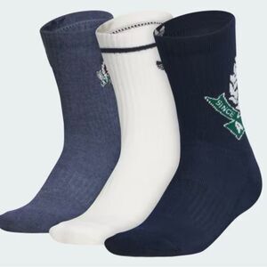 Adidas Crew Socks 3 Pack Mens Large